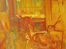 Golden Light - Early Autumn  2009 oil on canvas 76 x 66cm