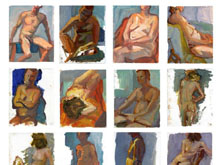 Life Studies_oil on paper_900 x 1000m