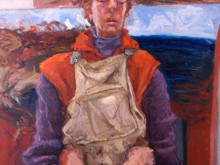 Self 2 2006 73x40 pastel on paper